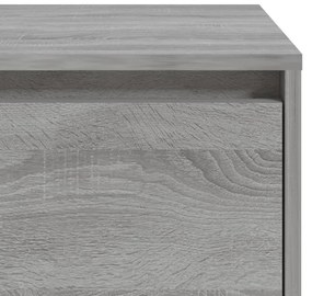 Mesa cabeceira 45x34x44,5cm derivados madeira sonoma cinza