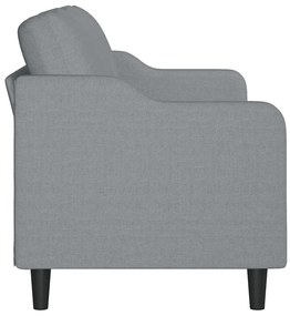 Sofá de 3 lugares 180 cm tecido cinza-claro