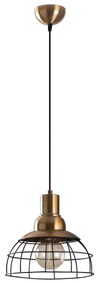 Candeeiro de Teto Wire – Preto – 28 x 28 cm