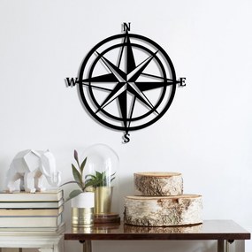 Acessório Decorativo de Parede Metal-407 – Preto – 55 x 55 cm