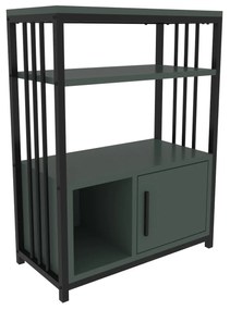 Estante Letos – Verde e Preto – 60 cm x 80 cm x 29,6 cm