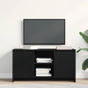 Armário de TV vidaXL Carvalho Preto 102x37,5x52,5 cm de Madeira de Engenharia