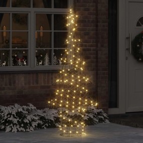 vidaXL Árvore de Natal com 240 LEDs Branco quente 180 cm Vime