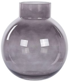 Vaso de vidro cinzento 22 cm POLYDROSOS Beliani