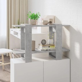 vidaXL Estante/divisória 80x30x51 cm cor cinzento cimento