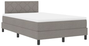 Cama Box com Colchão Taupe 120x190 cm Tecido