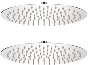 Cabeça de chuveiro 2 pcs aço inoxidável Ø 30 cm