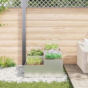 Jardineira vidaXL 100x100x48 cm em Aço Galvanizado