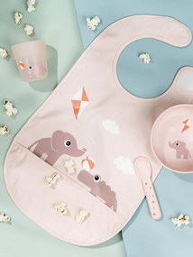 Conjunto 1ª refeição, Playground da DONE BY DEER rosa-blush