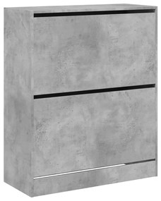 Sapateira 80x34x96,5 cm derivados de madeira cinzento cimento