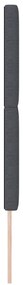 Cabeceira vidaXL Design Simples Cinza Escuro 160 cm Tecido de Veludo