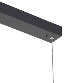 Candeeiro suspenso cinzento escuro incluindo LED com controlo remoto - Casper Moderno