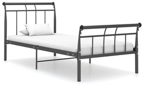 vidaXL Estrutura de cama 100x200 cm metal preto