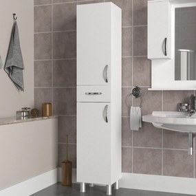 Armário de Casa de Banho Selin – Branco – 35x179x31,3 cm | Tribo Home