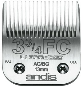 Lâminas de Barbear Andis 3 3/4FC Aço