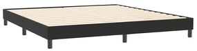 Estrutura de cama sem colchão 200x210 cm veludo preto