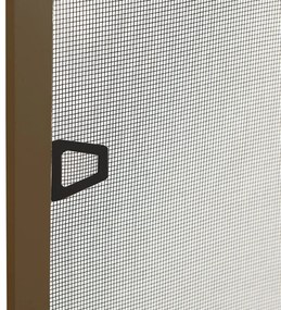 Tela anti-insetos para janelas 90x120 cm castanho