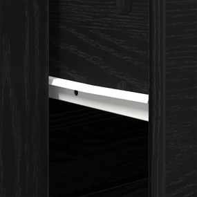 Buffets 3 pcs Carvalho Preto Madeira Engenheirada