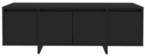 Móvel de TV 120x30x40,5 cm derivados de madeira preto