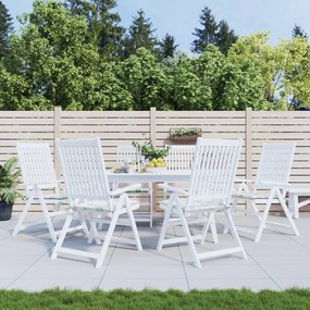 vidaXL Almofadões p/ cadeira 6pcs 50x50x3cm tecido padrão folhas