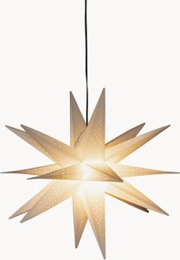 Candeeiro suspenso decorativo LED para exterior Estrella, branco quente