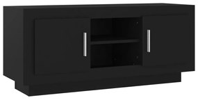 Móvel de TV 102x35x45 cm madeira processada preto