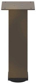 Pés para mesa de centro 4 peças aço natural 42-44 cm aço