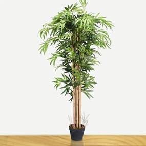 Planta de Bambu Artificial de 150 cm de Bambu Falso com 8 Caules de Plástico Decorativo para Entrada de casa escritório