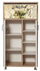 Armário Multiusos Kiler – Carvalho Sonoma – 60x116x36 cm