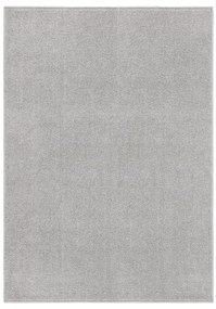 Tapete de pelo curto 240x340 cm cinzento-claro