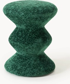 Mesa de apoio redonda estofada Zig Zag