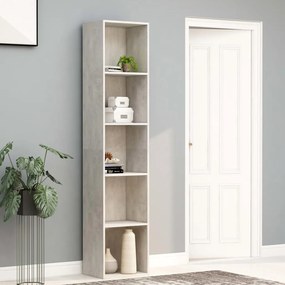 vidaXL Estante 40x30x189 cm derivados de madeira cinzento cimento