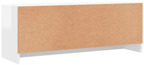 Móvel p/ TV 102x30x37,5 cm derivados madeira branco brilhante