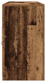 Aparador com Luzes LED Madeira Antiga 162x37x67 cm Madeira Engenharia