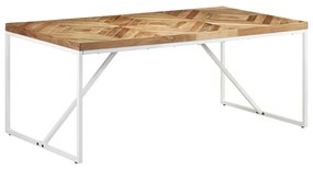 vidaXL Mesa de jantar 180x90x76 cm madeira acácia maciça e mangueira