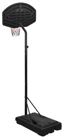 Tabela de basquetebol 237-307 cm polietileno preto