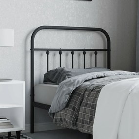 Cabeceira de cama 80 cm metal preto