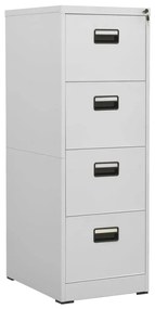 vidaXL Arquivador 46x62x133 cm aço cinzento-claro