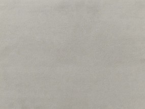 Cama de casal em veludo cinzento claro 180 x 200 cm CHALEIX Beliani