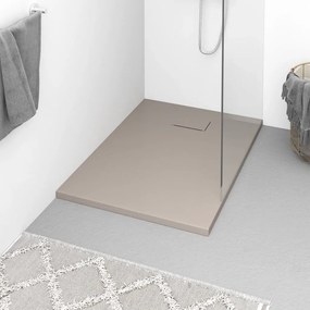 Base de chuveiro SMC 100x70 cm castanho