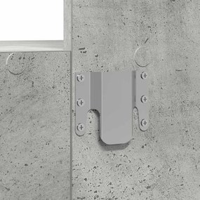 Mesa de Maquiagem Suspensa Cinza Concreto 60x40x70 cm