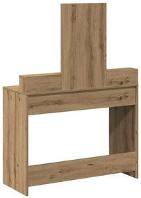 Mesinha de Maquilhagem com Gavetas Carvalho Artisan 100x41x140 cm