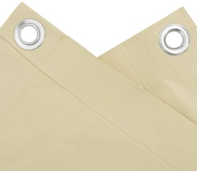 Tela de privacidade para varanda 700x120 cm PVC creme