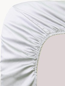 Lençol em cetim de algodão com elástico boxspring Ava