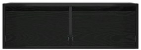 Móvel de TV com luzes LED 75x35,5x25 cm carvalho preto