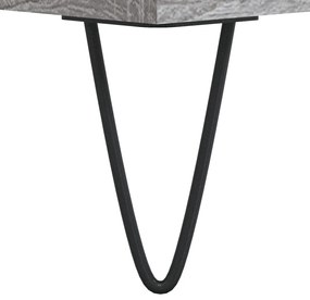 Mesa de centro 55x55x36,5 cm derivados de madeira cinza sonoma