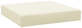 Almofadões p/ paletes 3 pcs tecido oxford branco nata