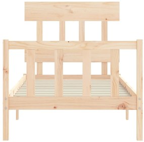 Cama sem colchão 90x200 cm madeira de pinho maciça