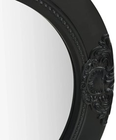 Espelho de parede estilo barroco 50 cm preto