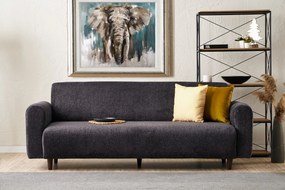 Sofá de 3 Lugares Noya – Antracite – 220x87x70 cm